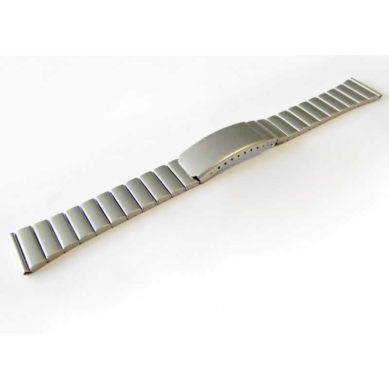 Bracelet en métal chromé mat avec une boucle déployante - 503114xx