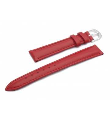 Bracelet montre en cuir lisse mat rouge - 502105xx